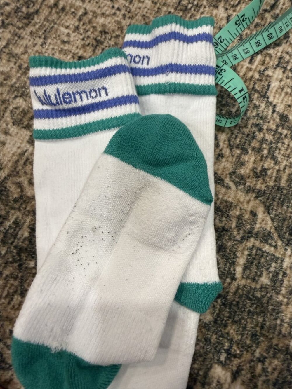lululemon Sock Lot 5 Pairs Running Crew Womens - Picture 2 of 6